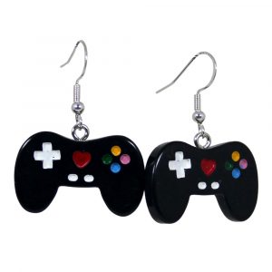 Game Controller (black) Earrings