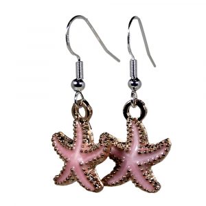 Pink Starfish Earrings