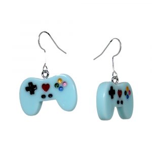 Game Controller (blue) Earrings